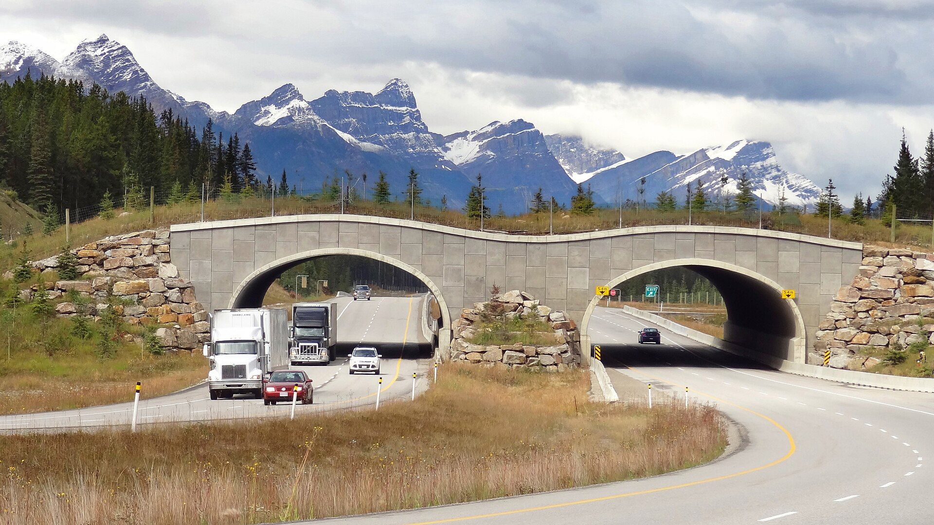 Wildlife crossing in Banff.